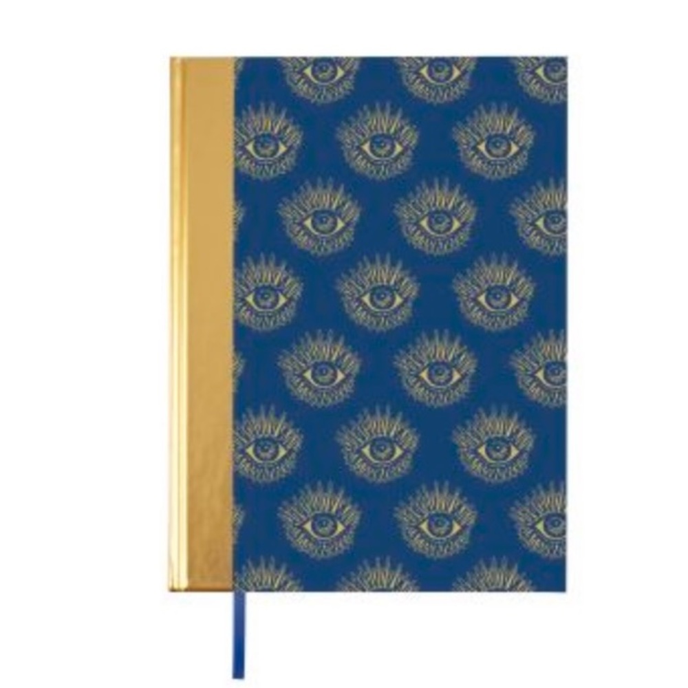 NWT Hard-Case Jumbo Journal Blue/Gold Eye